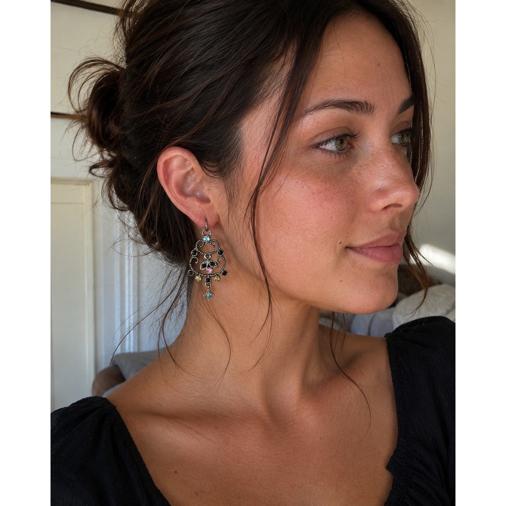 Chandelier Drop Earrings 1.5"
